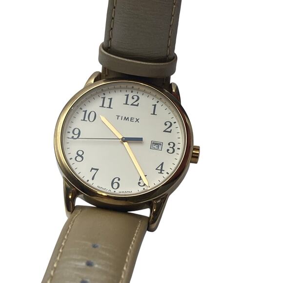 Timex Men's Indiglo Watch 38mm WR 30m Date Time - Adjustable Band - New Battery - Picture 1 of 11